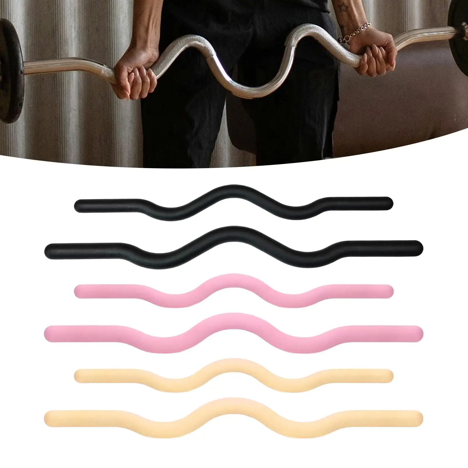 Curl Bar 15lb Weightlifting Weight Bar Load Bearing Equipment Barbell Bar Strength Training for Home Use Curl Row Curls Lunge