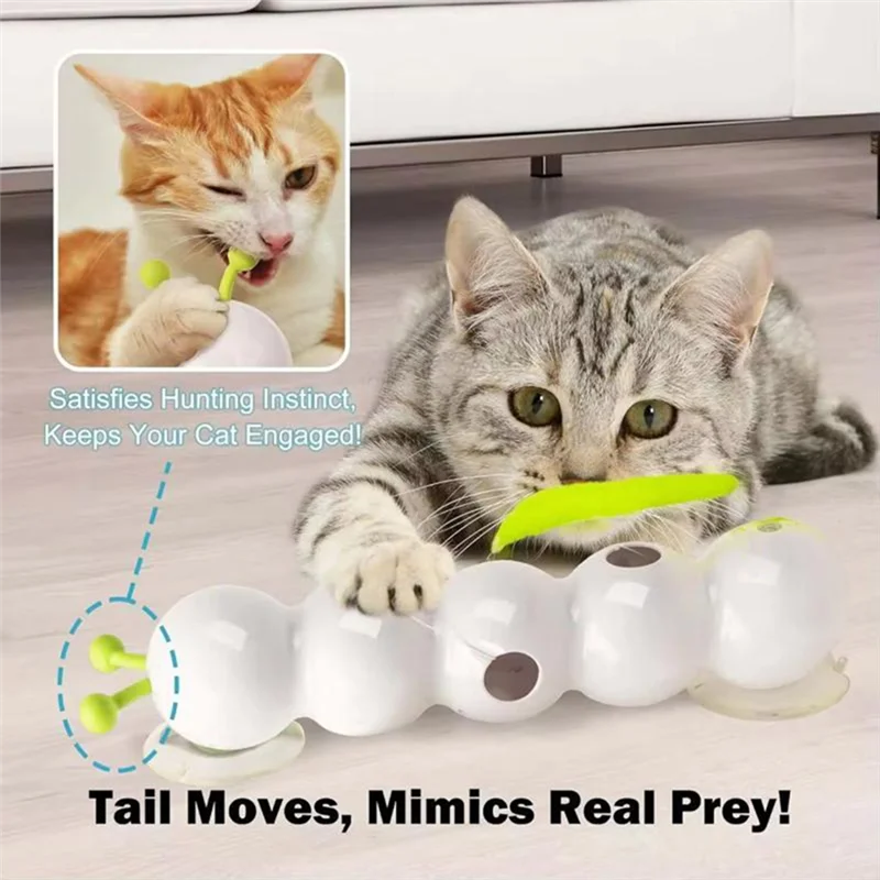 

A76X-Intelligent USB Charging Interactive Cat Earthworm Pole Tail Automatic Popping Hole Teasing