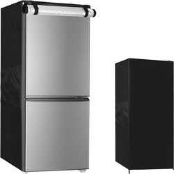 Oxford cloth vertical refrigerator protective cover Refrigerator dust and waterproof cover side size: 58.5x58.5x142cm