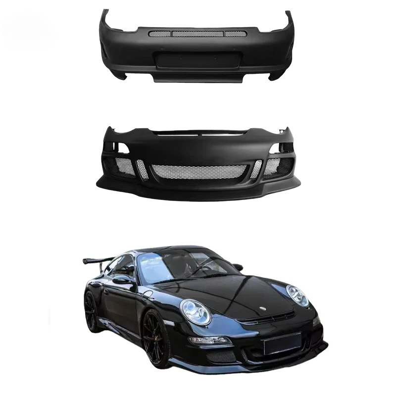 

STLF For for 911 997.1 GT3 Body Kit FRP Material Front Bumper with Exhaust Cut-Outs Screw-On Universal Fitment New Condition