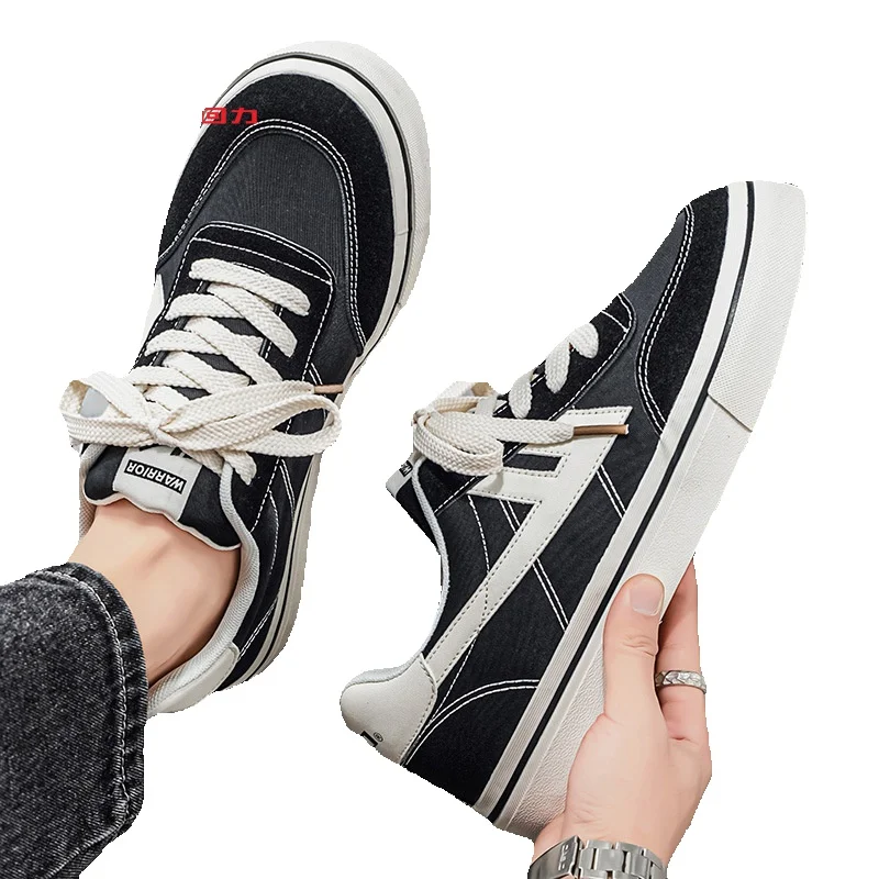 Pull-back Men's Canvas Shoes, New Popular Spring Model, Men's Versatile Casual Sports Sneakers_vogvips.com