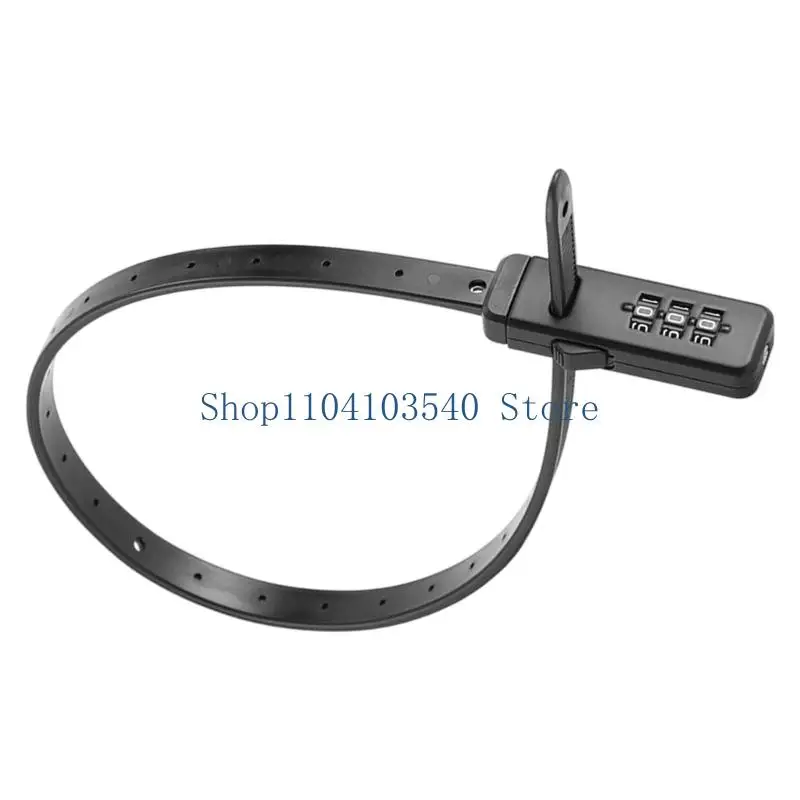 02DC Light Weight Anti Theft Bicycles Lock Easy To Install Portable Adjustable Bicycles Cable Tie Lock Cycling Accessories