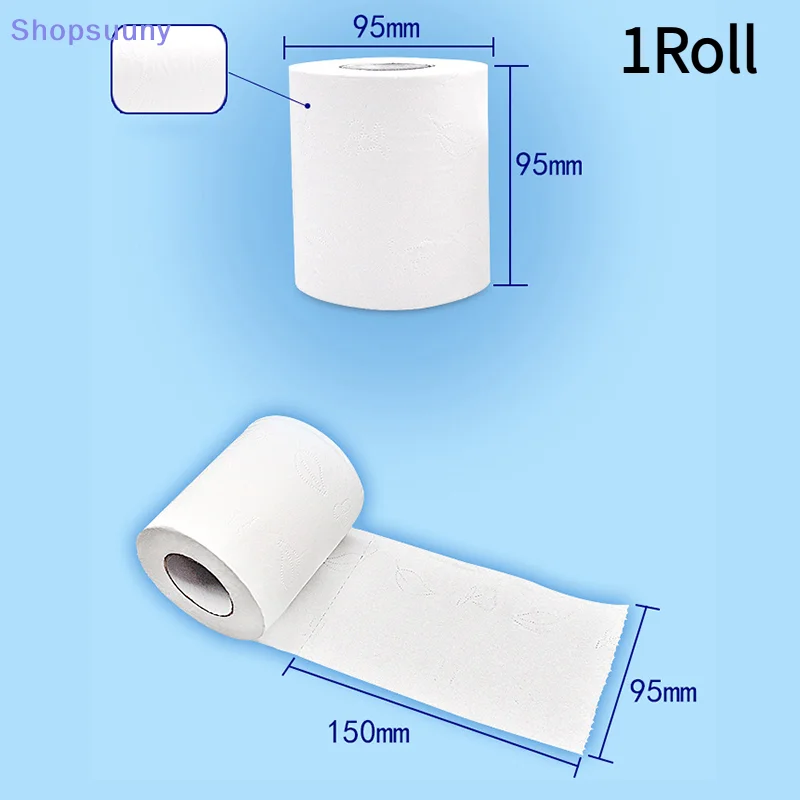 [SU]1Roll Toilet Paper Bulk Rolls Bath Tissue Bathroom White Soft 4 Ply Lot 100g[SU]