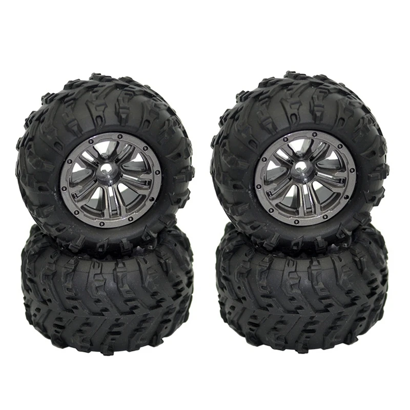 4 Pcs Wheel Tire Tyre 45-ZJ03 For XLH Xinlehong 9145 Hosim 9145 1/20 Truck RC Car Spare Parts Accessories