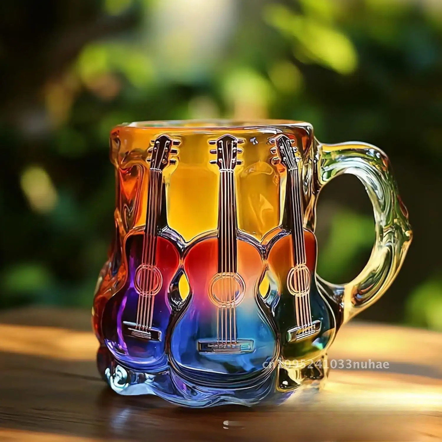 

New Guitar Coffee Cup Crafts Mug Painting Crafts Ornaments