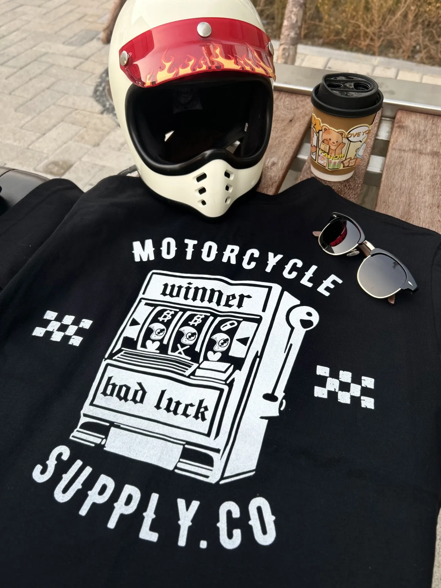 

Vintage American Retro Locomotive T-shirt Niche Original Design Retro Motorcycle Wear