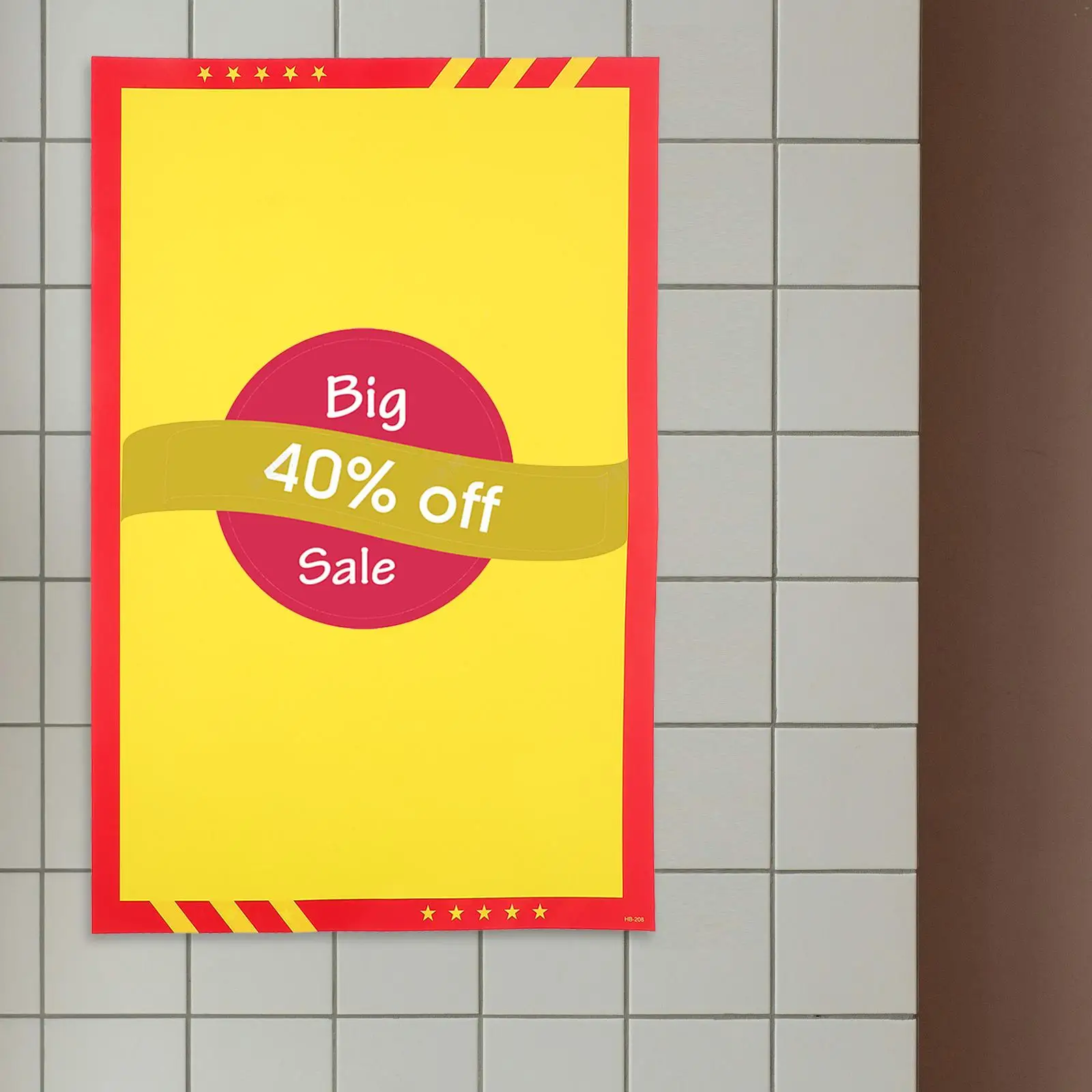 20 Pcs Poster Advertising Paper Retail Signs Rustic Sale Price Tag Commodity Blank Coated Cards for Shopping