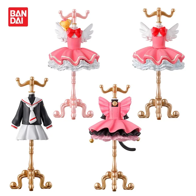 

Bandai 4PCS Original Gashapon Cardcaptor Sakura 12cm Mini Anime Toys For Kids Action Figure Gifts Collectible Model Ornaments