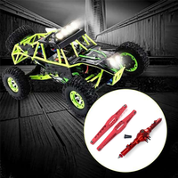 A13Q-Aluminum Alloy Complete Rear Axle Differential&Rear Axle Support For Wltoys 12428 12423 12427 Feiyue FY03 1/12 RC Car