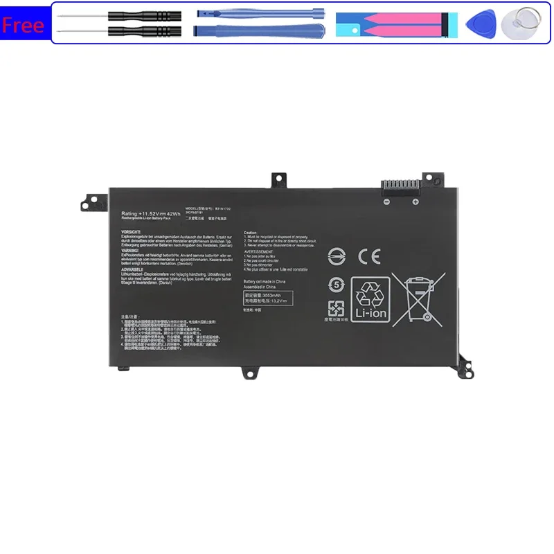 

Новый аккумулятор B31N1732 для ноутбука Asus VivoBook S14 S430FA S430FN S430UA X430UN R430FA X430FN X571G X571LH X571GT X571GD 42Wh