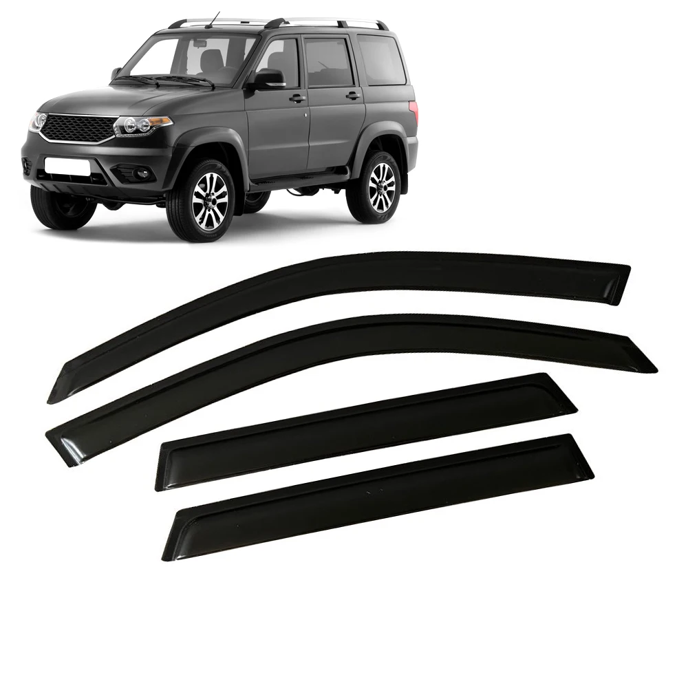 

For UAZ PATRIOT 2005-2021 Car Side Window Visor Sun Rain Guard Shade Shield Shelter Protector Cover Frame Accessories