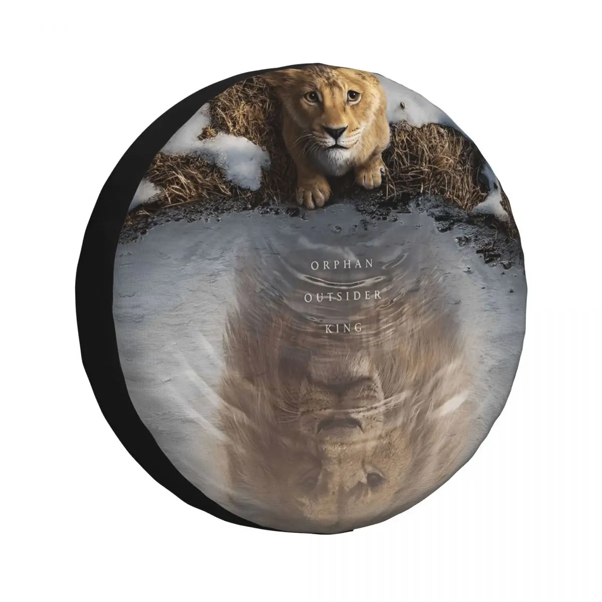

Автомобильный Mufasa Lion King Movie, чехол для запасного колеса, мягкий чехол для колеса, универсальный, подходит для прицепа, внедорожника