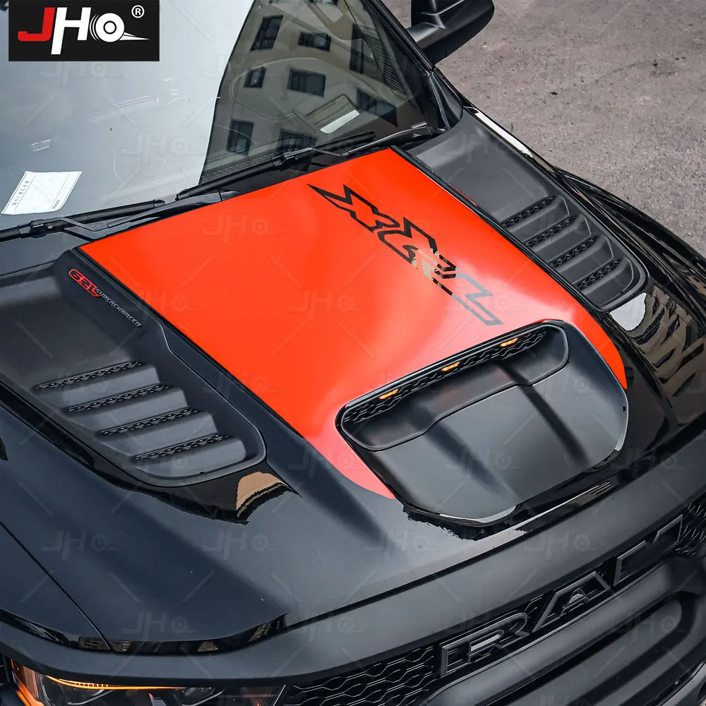JHO Front Hood Decals Truck Body TRX Decoration Sticker Film for Dodge Ram 1500 TRX 2021 2022 2023 Exterior Accessories view 4
