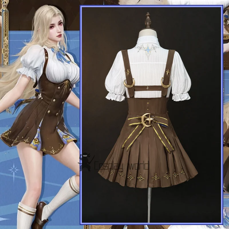 Cyra Cosplay Costume Naraka: Bladepoint‌ Dress Accessories Performance Carnival Halloween Party Role Play Uniform for Women