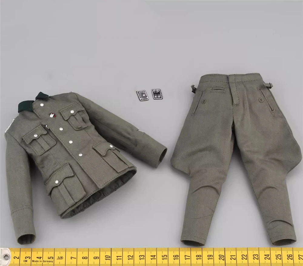 DID D80172 Man Who WWII Series Soldier Mini Toys Model Military Uniform Set with Medals Waist Belt For 12