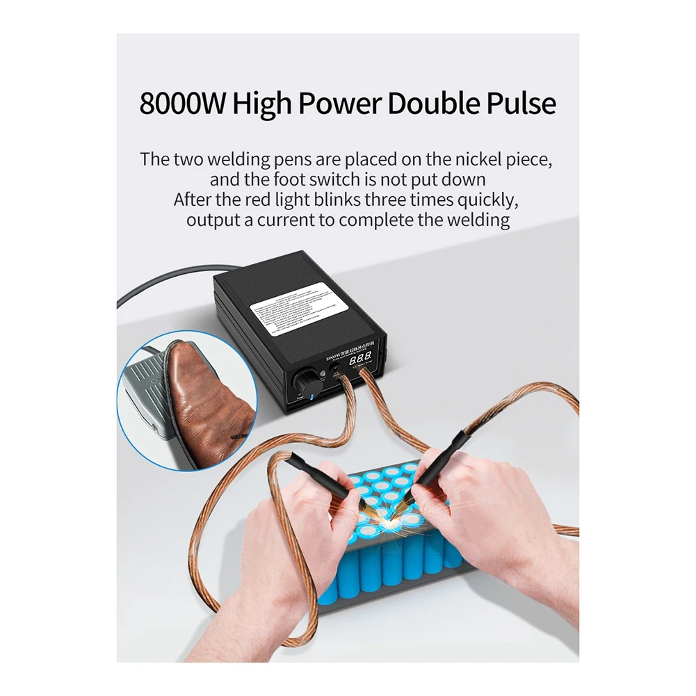 

Portable Spot Welding Machine 18650 Lithium Battery Spot Welding Machine Household Spot Welder EU Plug