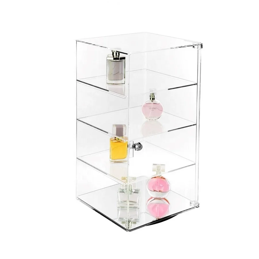 Acrylic Display Case Cabinet with Mirror Base