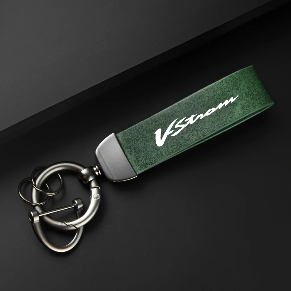 For SUZUKI VSTROM DL800 DE DL250 DL650 V-Strom DL1000 DL 650XT Accessories High-Grade leather Motorcycle Keychain Holder Keyring - view 2