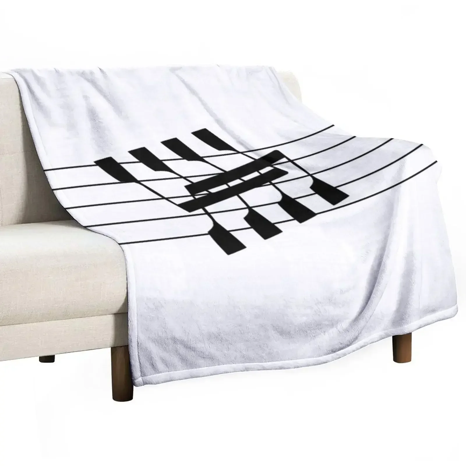 

Rowing and Music Notes 8 Throw Blanket Sofa Quilt Bed covers Blankets