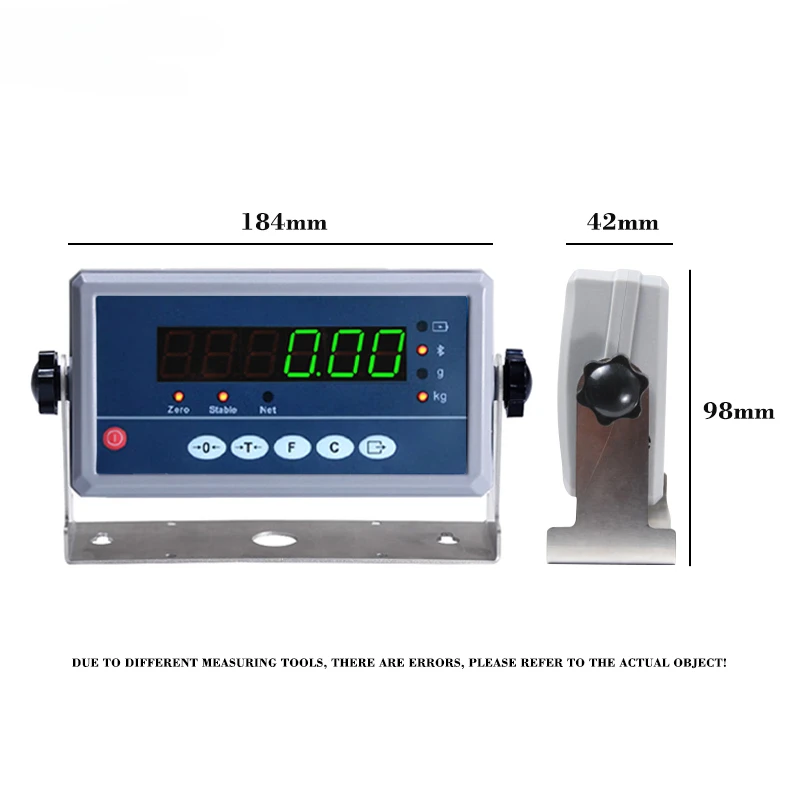 Imagem -02 - Indicador de Pesagem Digital de Alta Definição Display Led Escala de Piso Escala de Bancada Aço Inoxidável