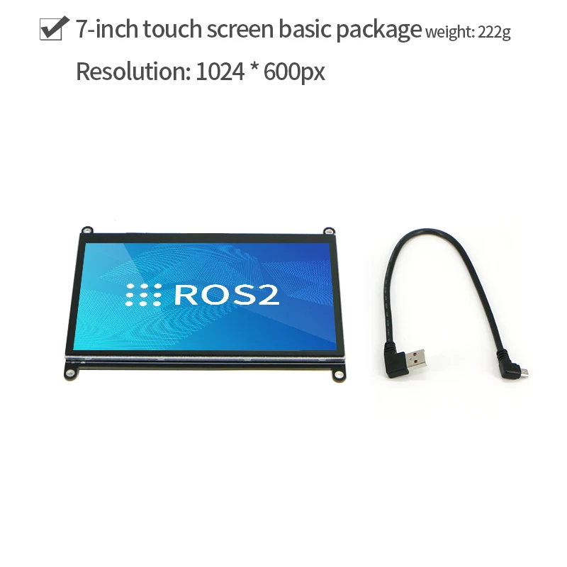 Capacitive touch screen Raspberry pie X3 row 14 "7" with CNC shell optional bracket ROS HD screen