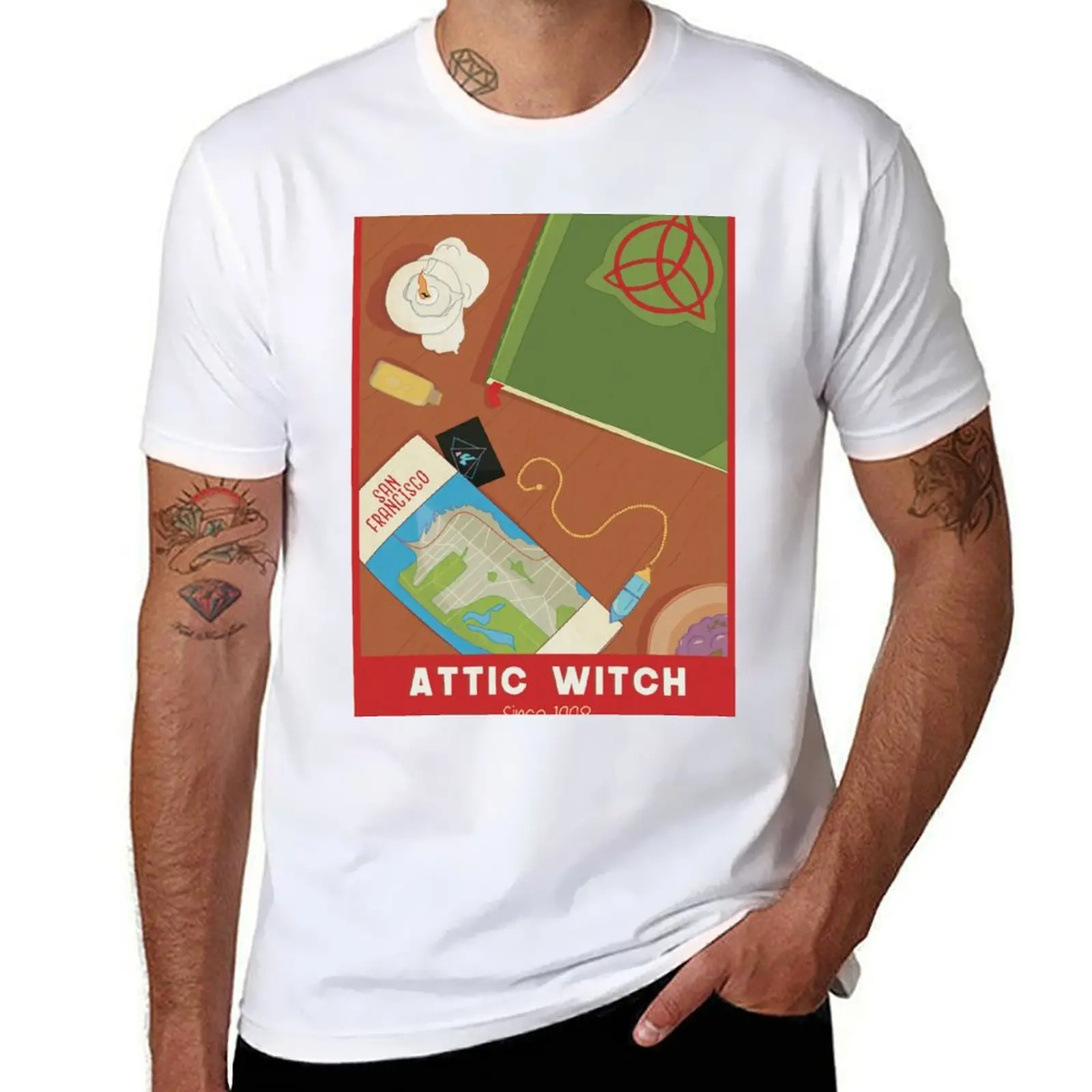 

Charmed Poster - Attic Witch T-Shirt black cotton t-shirt plain for man package t shirt man plain T-Shirt