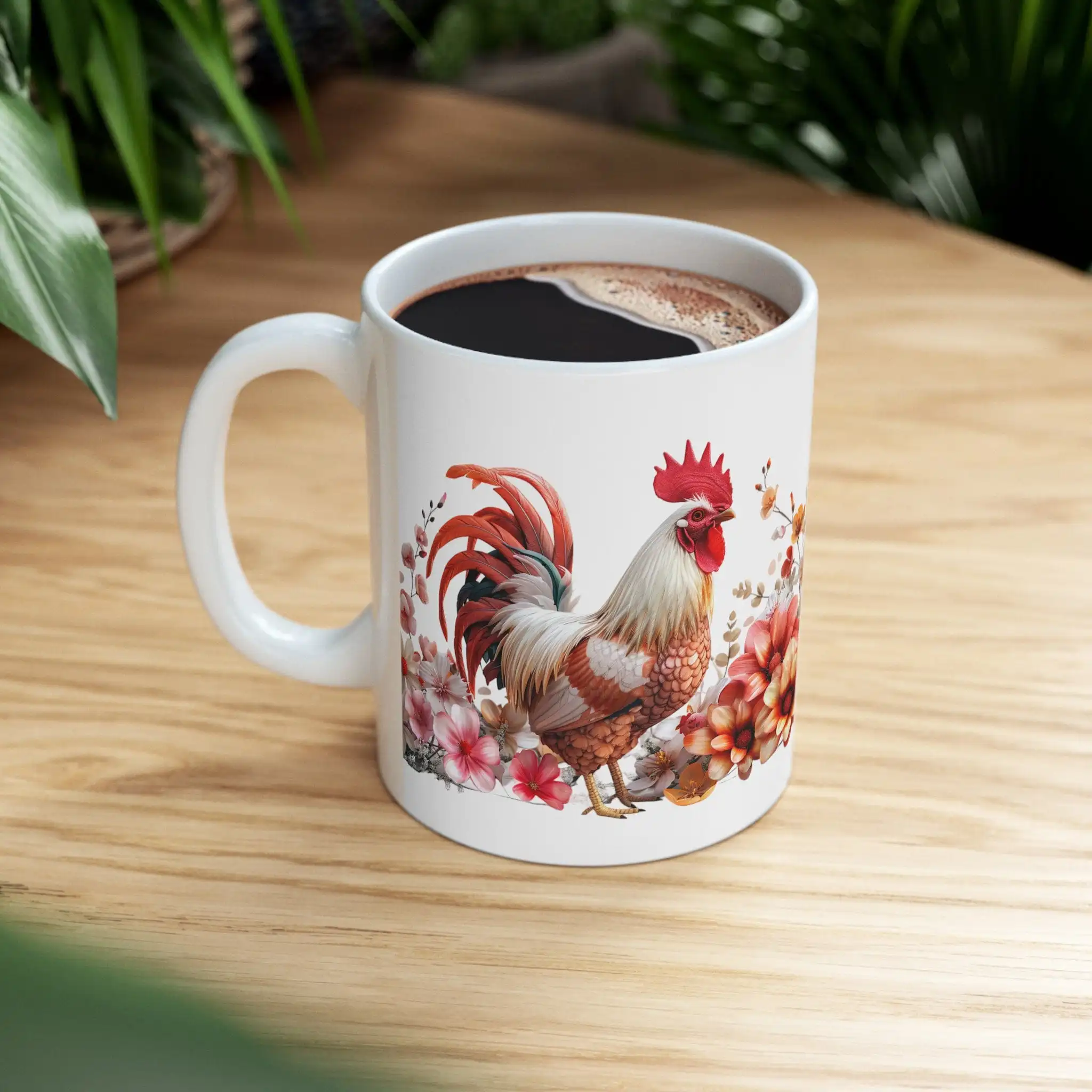 Rooster coffee mug funny office coffee mug Farmer’s office drinking cup father birthday gift mug