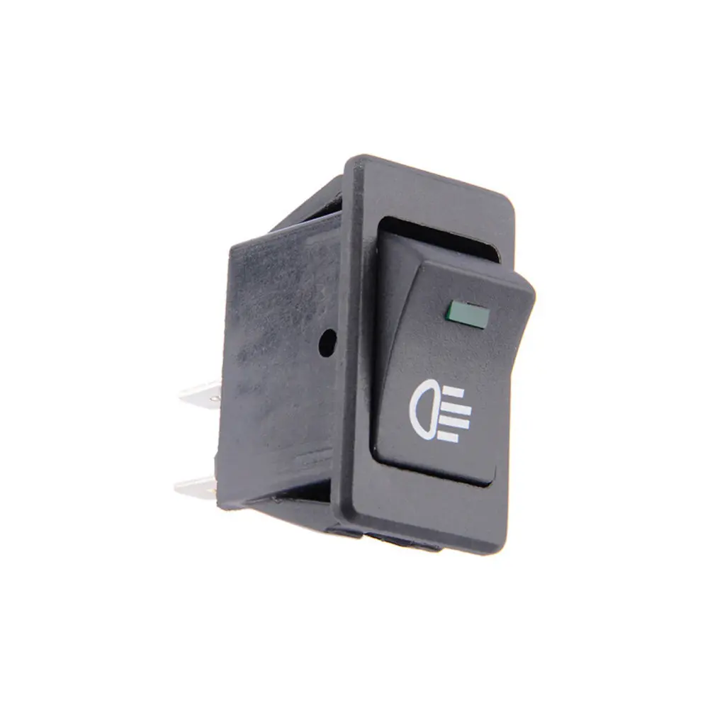 

12V 16A Spst LED Toggle Switch Green Light Car Boat Round Rocker on Off Switch for Additional Electronic Equipment Control