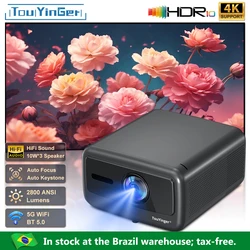 Touyinger Q12W pro 2800ANSI Full HD 4K Dual Screen Wifi Bluetooth Smart Home Theater Projector