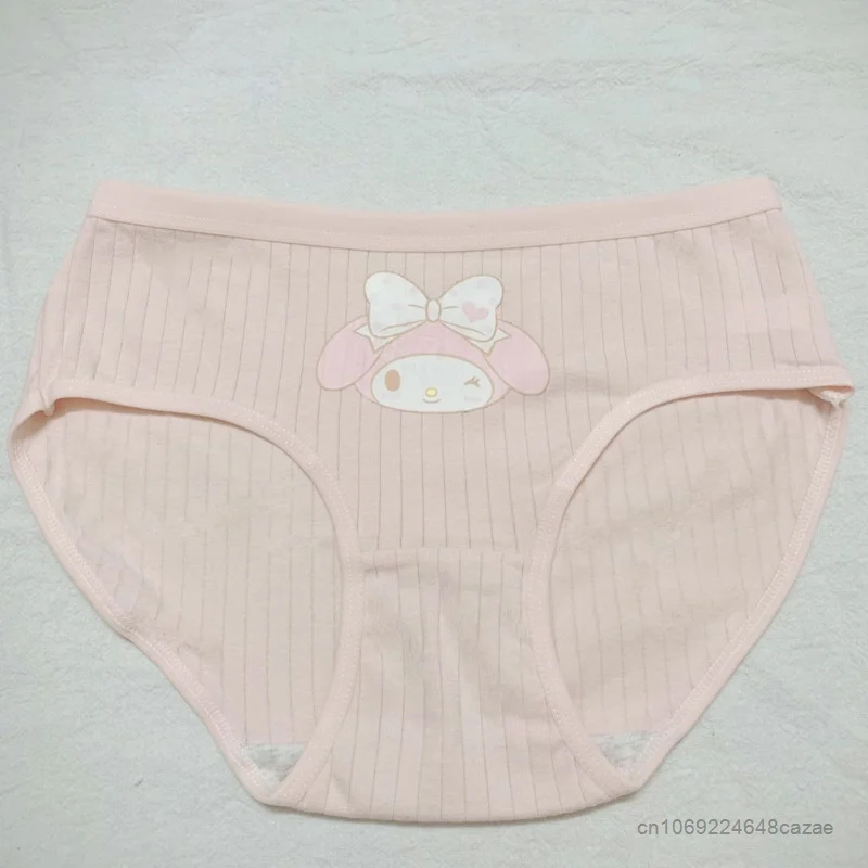 Sanrio Hello Kitty Underpants Y2k Girls Cartoon Cute Panties Cotton 3 Piece Set Cinnamoroll Melody Underwear Student Soft Briefs