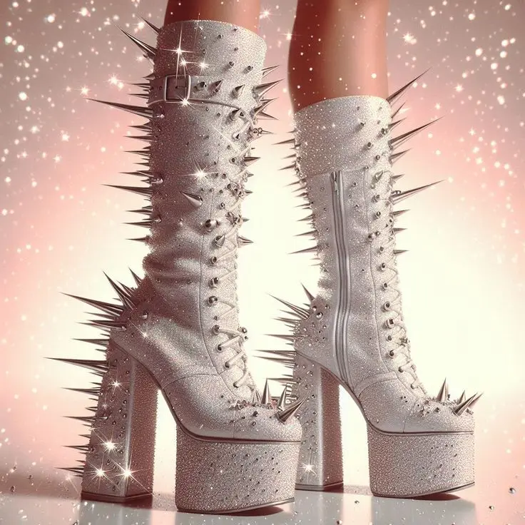 

Сексуальный стиль, черные женские балетки выше колена с острым носком, туфли на высоком каблуке-шпильке без шнуровки, большой размер 80 см, туфли-трубы