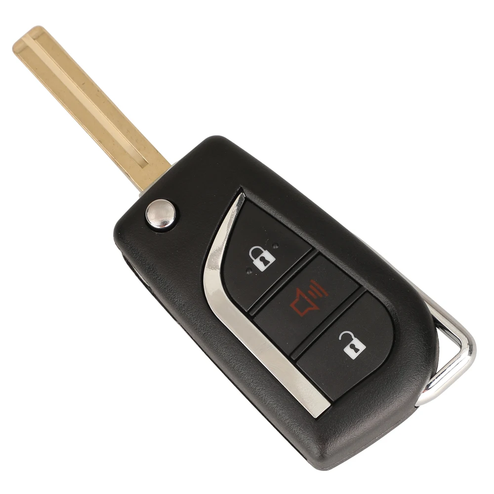 Jingyuqin 2/3/4BTN Flip Folding Remote Key Shell Für Toyota Levin Camry Reiz Highlander Corolla Schlüssel Fall VA2 Toy48 Toy43