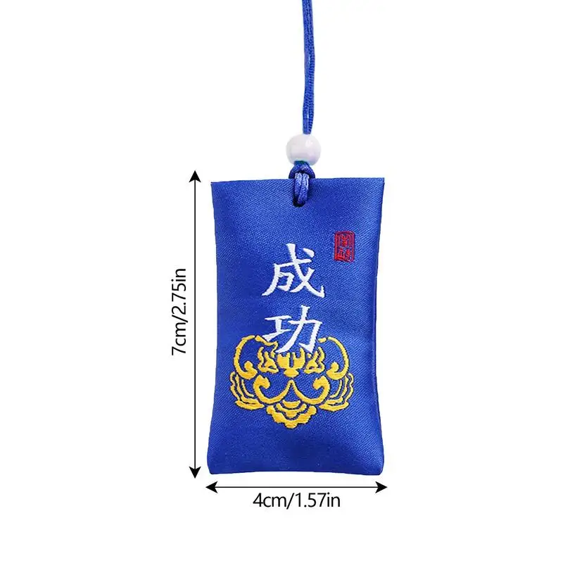 Spiritual Salt Sachet Lucky Buddhist Spiritual Salt Hope Pouch Chinese Blessing Bag Amulet Blessing Pendant Home Decor Supplies