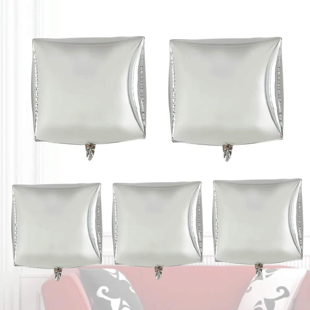 

5Pcs Aluminum Film Balloon Square Cube Cube Foil Party Supplies for Birthday Festival Wedding Kids Party Decor Photo Props