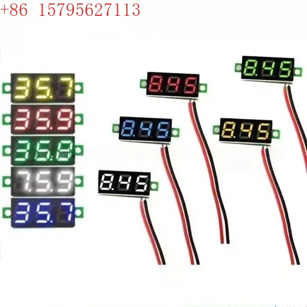 0.28-inch ultra small digital DC voltage meter with adjustable digital display for two wire DC2.5-30V