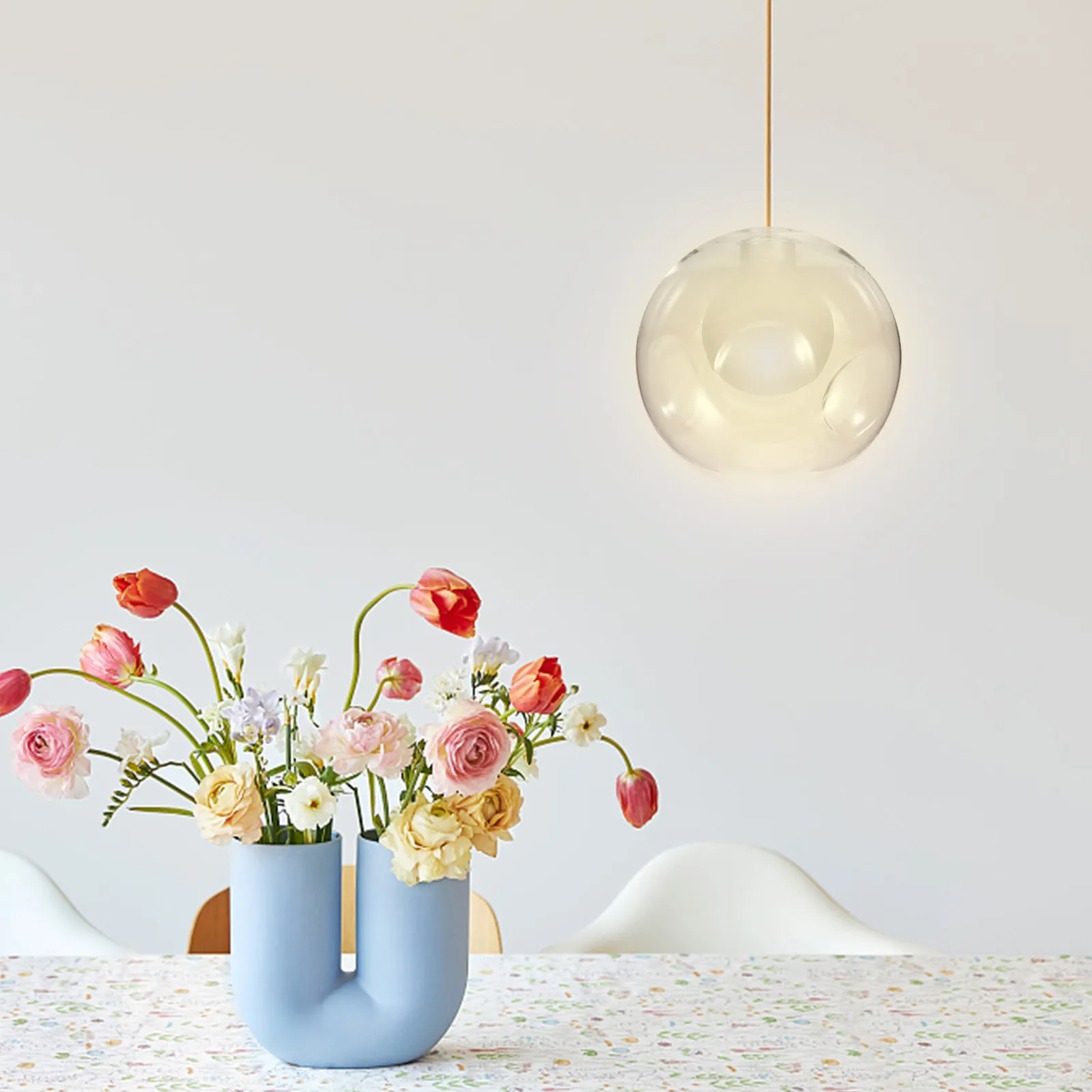 

Glass Lamp Shade 150Mm Pendant Light Shade Replacement for Ceiling Hanging Lamps Modern Decorative Lighting Fixture for Hallway