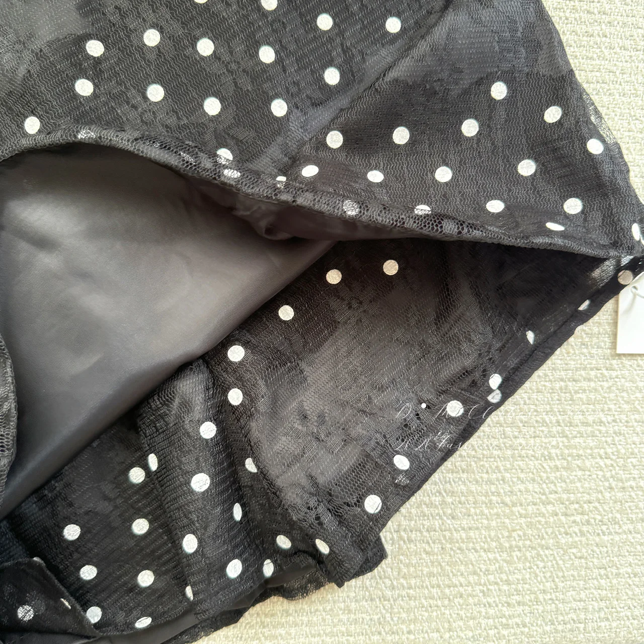 Two-piece Black Polka Dot Lace Skort Suits Sexy Lace Hollot Zipper Cropped Tops High Waist Skirt with Shorts Korean Fashion Sets