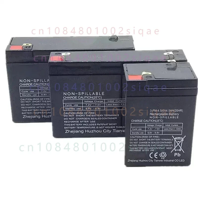 High Capacity 5Ah/7Ah/8Ah/12Ah Rechargeable Battery 6V/12V for Kids' Electric Toys Cars Motorcycles Strollers