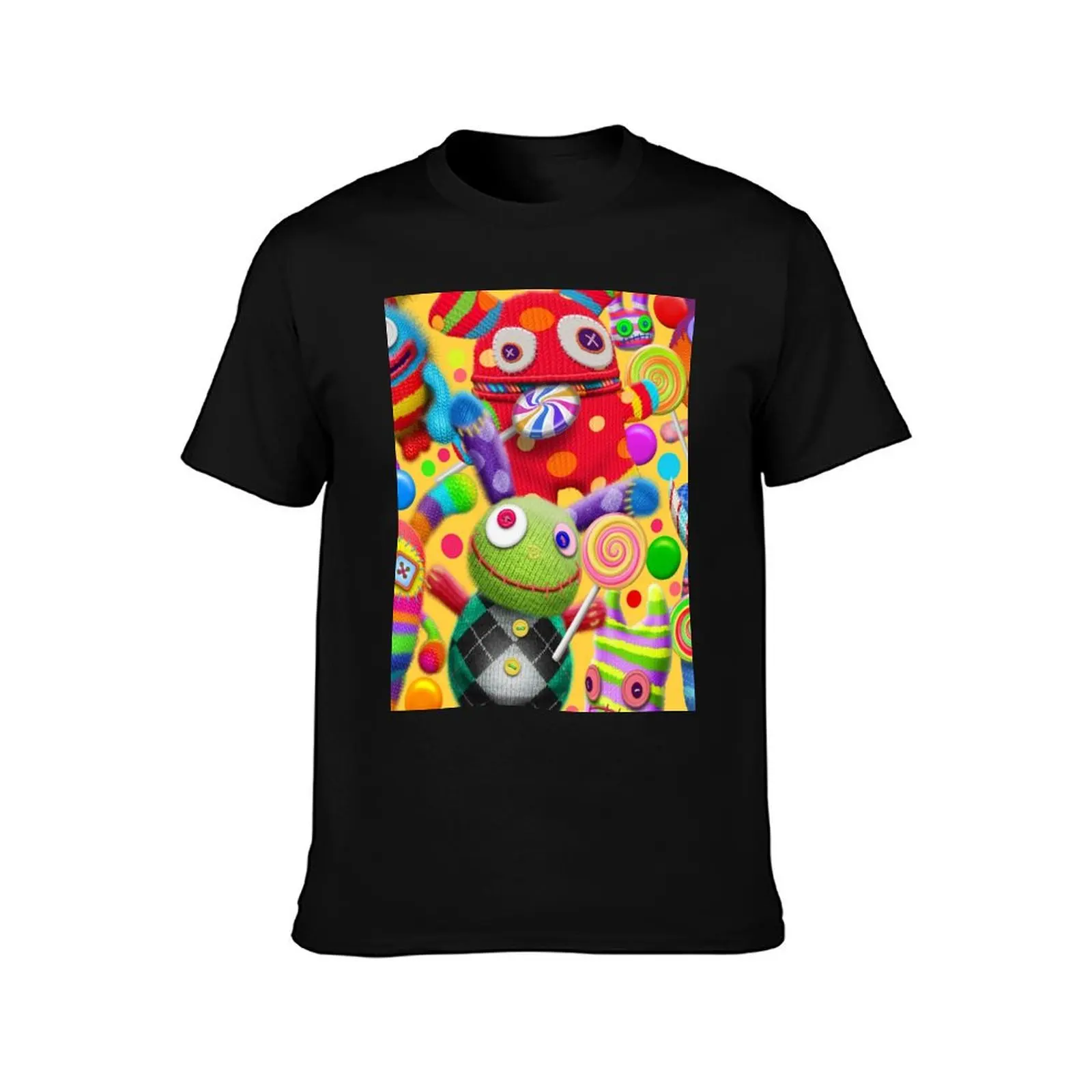 A gang of sock monsters T-Shirt Streetwear Print Tee Shirt T-Shirt