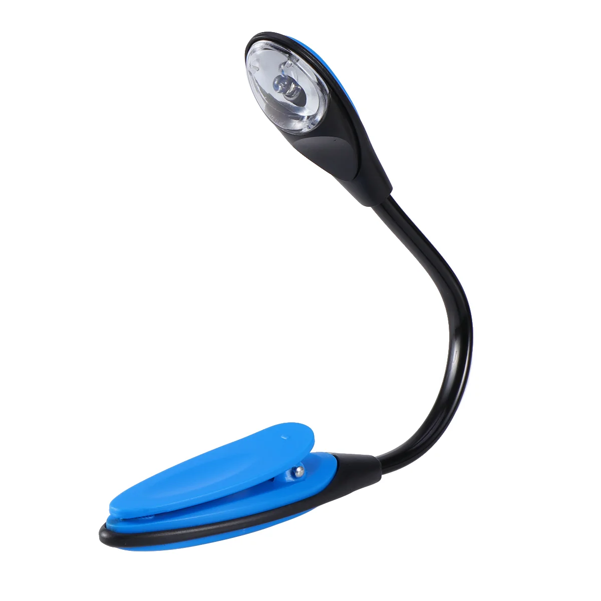 Stylish Flexible Portable Travel Book Reading Light Lamp Mini LED Clip Booklight (Blue) reading lights for books in bed