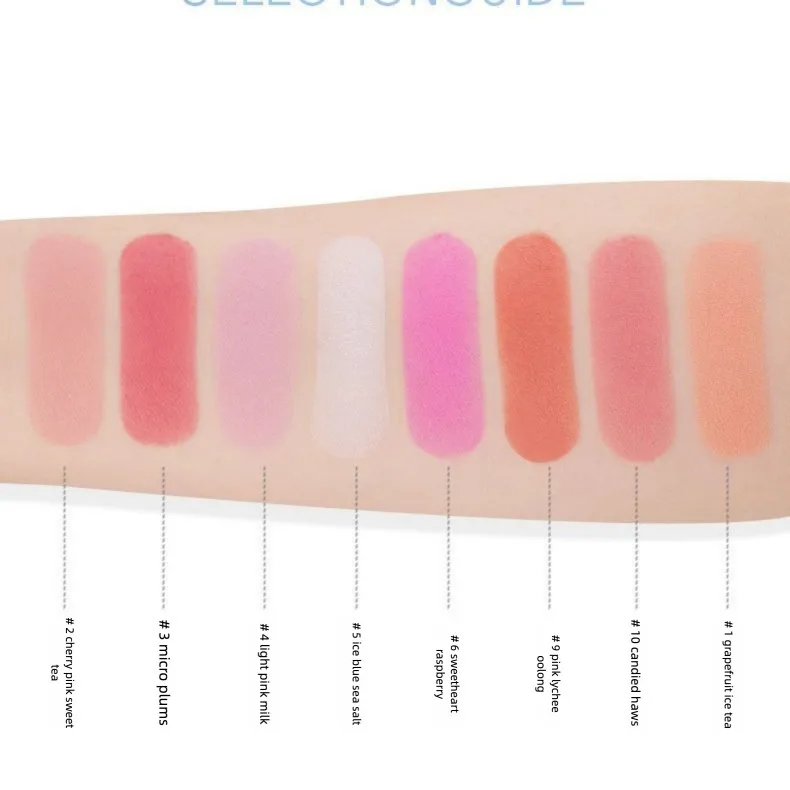 Luo Xiaoman Bichon Monochrome Matte Blush Natural Contour Highlight Gradient Cute Student Expanding Rouge