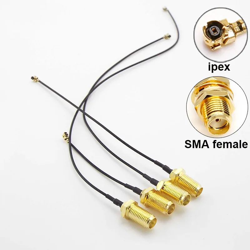 1/5pcs SMA female Connector Cable RP SMA Female to uFL/u.FL/IPX/IPEX UFL to SMA Female RG1.13 Antenna RF Cable Assembly RP SMA-K