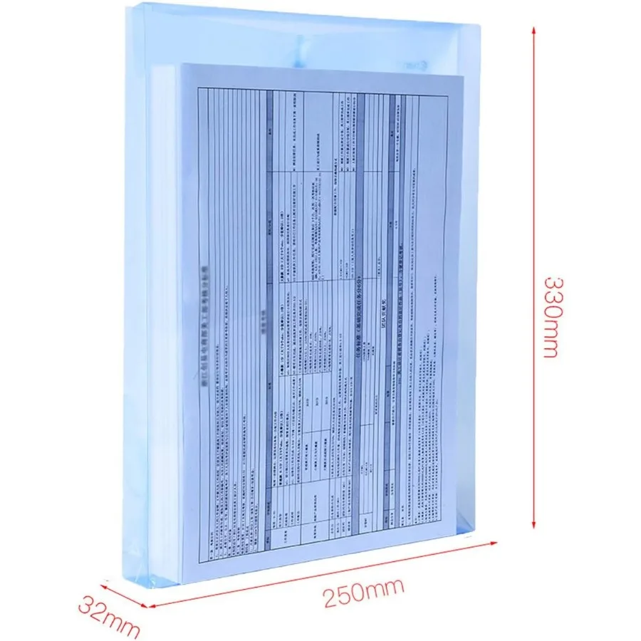 ซองพลาสติกใสแบบมีเชือกผูกปิด 1 ช่อง ขนาด Letter 5 ซองต่อแพ็ค คละสี