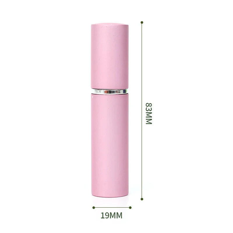 10 pçs 5ml garrafa de perfume de alumínio vazio com funis & dispensador recarregável perfume atomizador portátil viagem spray garrafas