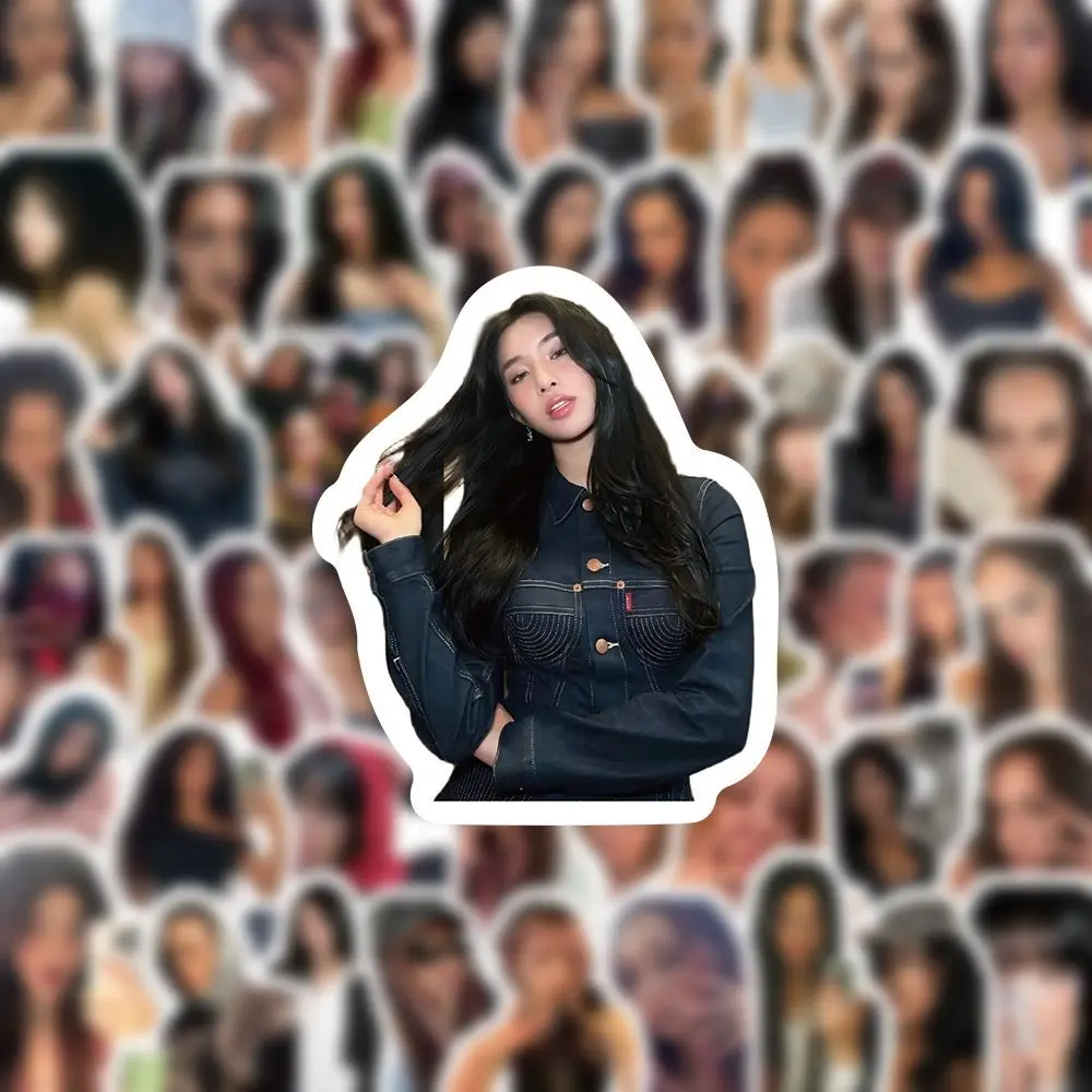 100 قطعة/المجموعة Kpop KATSEYE ملصقات PVC مقاوم للماء ذاتية اللصق ملصق الديكور دفتر مائي لارا مانون ميغان المشجعين هدية #5