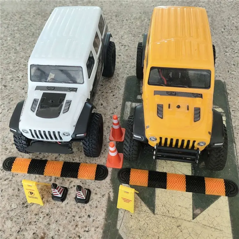 ABXE-3Pcs 1:18 Simulation Deceleration Belt/Speed Bump/Speed Hump Scene Accessories 1/18 Car Model Underground Parking