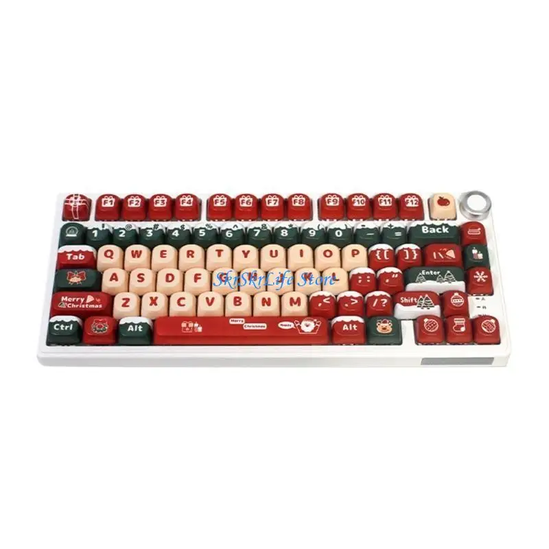 Capa tecla reemplazo E65E Juego 130 piezas sublimación calor PBT para teclado mecánico
