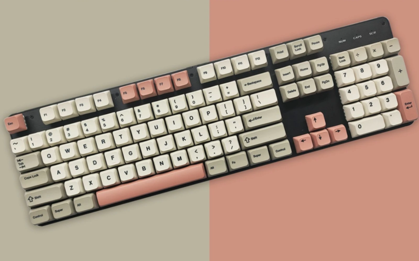 XDA Profile Cream Peach Color Keycaps PBT Dye‑Sub Pink Custom Set for MX Mechanical Keyboard Japanese Russian Korean Keycaps