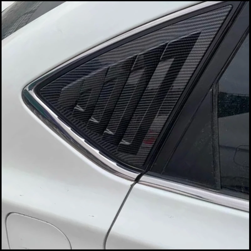 For Nissan Sentra Sedan 2012-2019 Rear Triangular Window Blind Shades Louver Vent Cover Sticker Trim Decorate Car Styling
