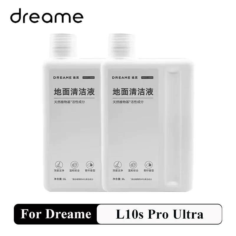 Original 1L Dreame Cleaning Solution For L10s Pro Ultra /30Pro Ultra/X30 Ultra/X40 Ultra Cleaner Specialized Floor Fluid Access